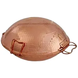 Cataplana - Kupfer, für die Zubereitung von Fisch, Fleisch und Meeresfrüchten, 21cm