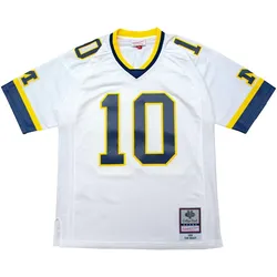 Mitchell & Ness, Herren, Sportshirt, NCAA Legacy Jersey - Michigan Wolverines 1999 Tom Brady - S (S), Weiss, S