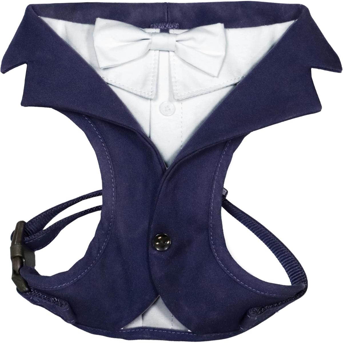 Croci Pettorina per Cane Ceremony Groom Blu XS
