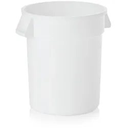 2x Lebensmittelbehälter weiß rund Ø 49 cm, 76 l