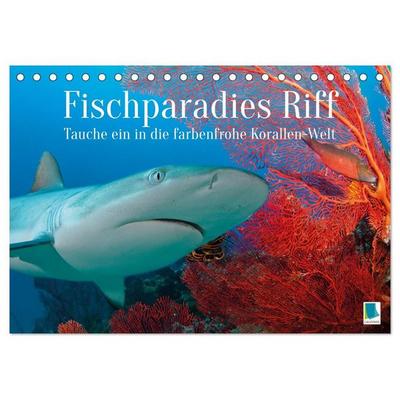 Fischparadies Riff (Tischkalender 2027 DIN A5 quer), CALVENDO Monatskalender