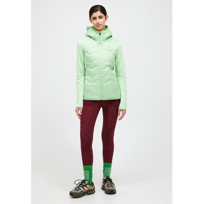 Funktionsjacke PEAK PERFORMANCE "W Elevate Liner Hybrid Hood", Damen, Gr. L, grün (pastellgruen), Oberstoff: 100% Polyester. Oberstoff Ärmel: 86% Polyester, 14% Elasthan. Füllung: 100% Polyester. Futter: 100% Polyester. Accessoire: 100% Polyester.,...