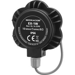 Monacor EX-1W Körperschall-Lautsprecher 10 W 8 Ω Schwarz, Silber 1 St. 16.3390
