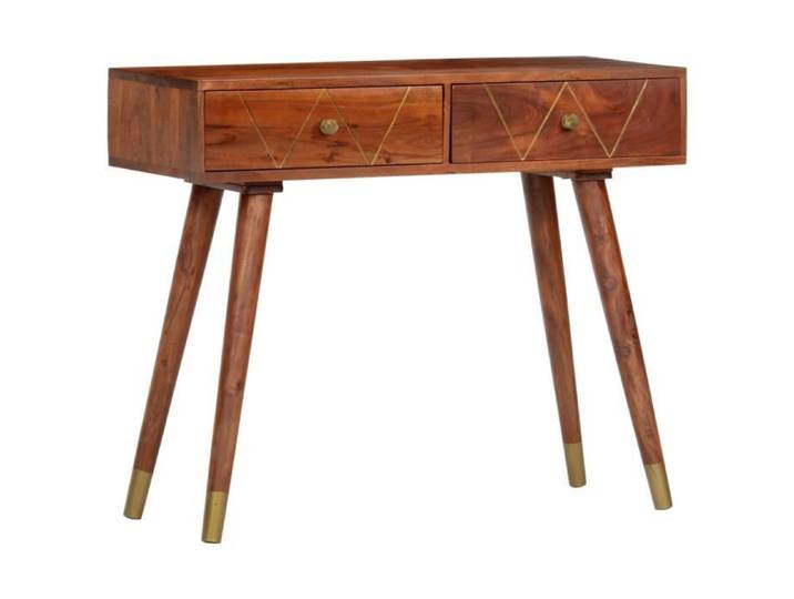 Table console - TMISHION - PAL286174 - Bois d'acacia massif - 90x35x76 cm - 2 tiroirs coulissants