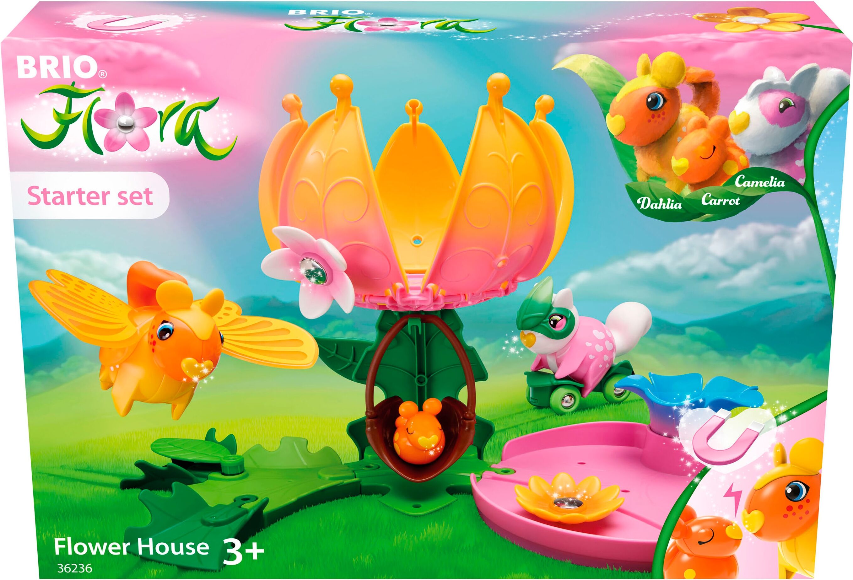 Spielwelt BRIO "BRIO Flora - Starter-Set Blumenhaus (36236)", bunt, Spielfigurenwelten, Kinder, Kunststoff, Spielwelt