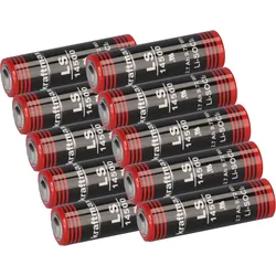 10x Kraftmax Lithium 3,6V Batterie LS14500 ER14505 AA - Zelle