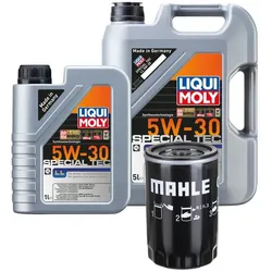 Ölwechselpaket Mahle Ölwechselkit Liqui Moly 5W-30 für VW GOLF V (1K1) Filterkit