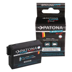 PATONA Platinum Akku für Canon EOS 550D 600D 650D 700D LPE8 LP-E8 LP-E8+
