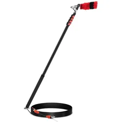 Helloshop26 - Teleskop-Fensterputzer 175 bis 720 cm Bürste 35 cm Aluminium PU PP Nylon Schaumstoff schwarz rot 14_0009230