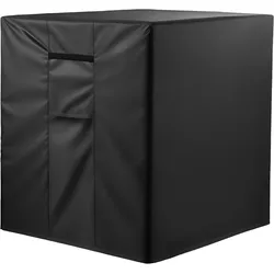 VEVOR Klimaanlagenabdeckung, 610 x 610 x 762 mm, Schutzhülle, dreischichtig, wasserdichtes Polyestergewebe, universelle Passform, Schutzabdeckung für Außen-Klimaanlagen, Schwarz