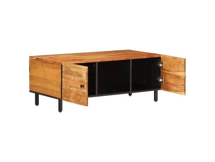 Bon marché * Table centre salon - UU - Table basse - 100x54x40 cm - bois massif d'acacia FR3013