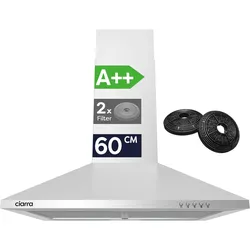 CIARRA Wandhaube 60 cm  A++ 404 m3/h Dunstabzugshaube Abzugshaube Umluft & Abluft VMS6201