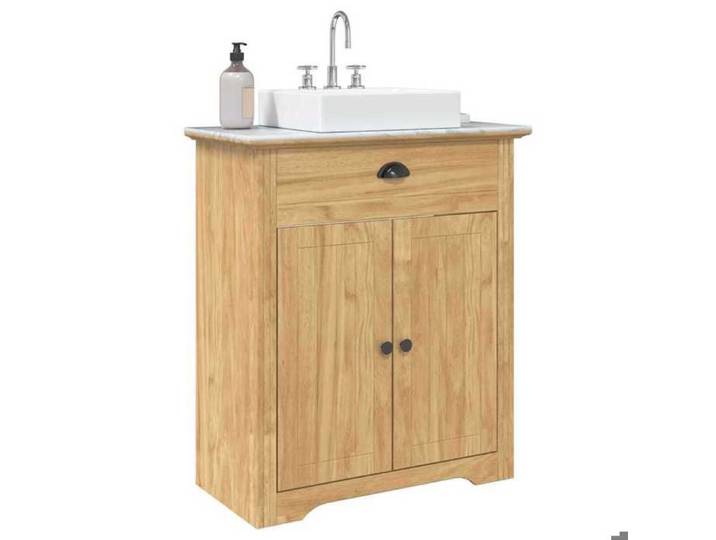 Stable&Durable - Marron - Cabinet de salle de bain - BODO Marron miel 70x35x80 cm - Cabinet de salle de bain HS422859752