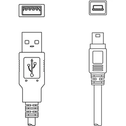 Leuze Serviceleitung KB USB A - USB miniB