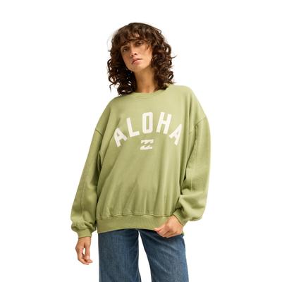 Sweatshirt BILLABONG "Kendall Aloha", Damen, Gr. L, army grün, Obermaterial: 80% Baumwolle, 20% Polyester., Sweatshirts Sweatshirt