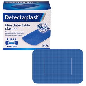 Detectaplast Pflaster Elastic, 50 Strips, detektierbar, elastisch, sensitiv, 7,2 x 5cm