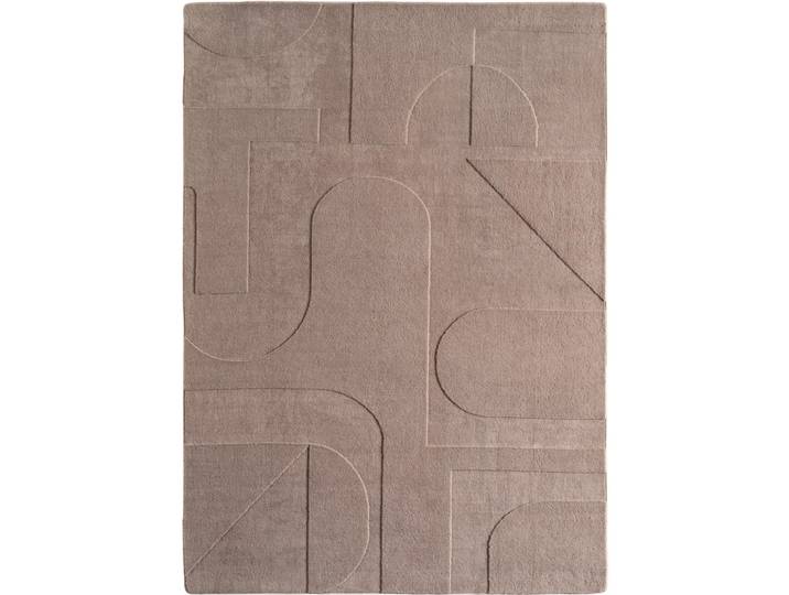 Tapis côme doux à relief beige 160x230cm