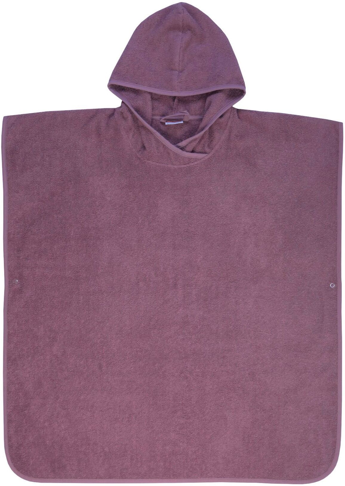 Badeponcho WÖRNER "Badeponcho Uni" Gr. M, lila (mauve), L:80cm, Baumwolle, Hausmäntel, Badeponcho, maschinenwaschbar, trocknergeeignet mauve M L: 80cm