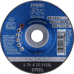 PFERD TOOLS 62207626 E 70-6 SG STEEL/10,0 Schruppscheibe gekröpft Durchmesser 70 mm Bohrungs-Ø 10 mm Stahl 10 St.