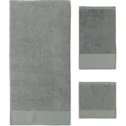 RHOMTUFT Frottierserie Comtesse kiesel Handtuch 50 x 100 cm