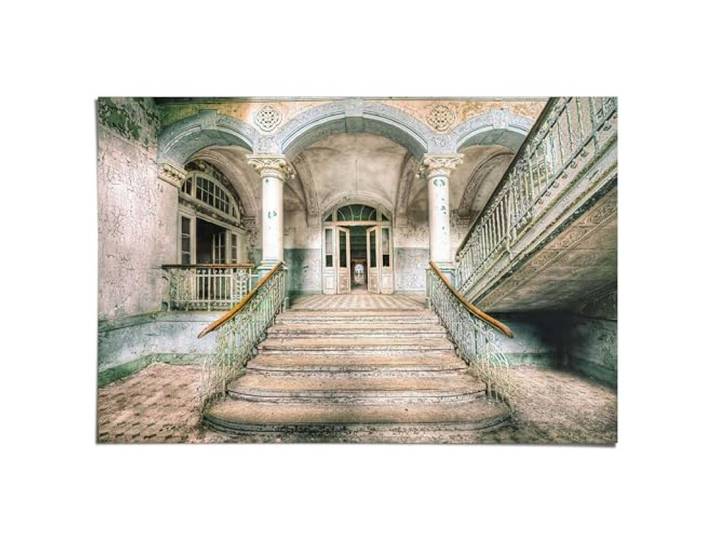 REINDERS Poster, Abandoned Entrance, Wohnzimmer, Poster, Wanddeko, Room Decor, Bilderdruckpapier, Mehrfarbig, 61 x 91,5