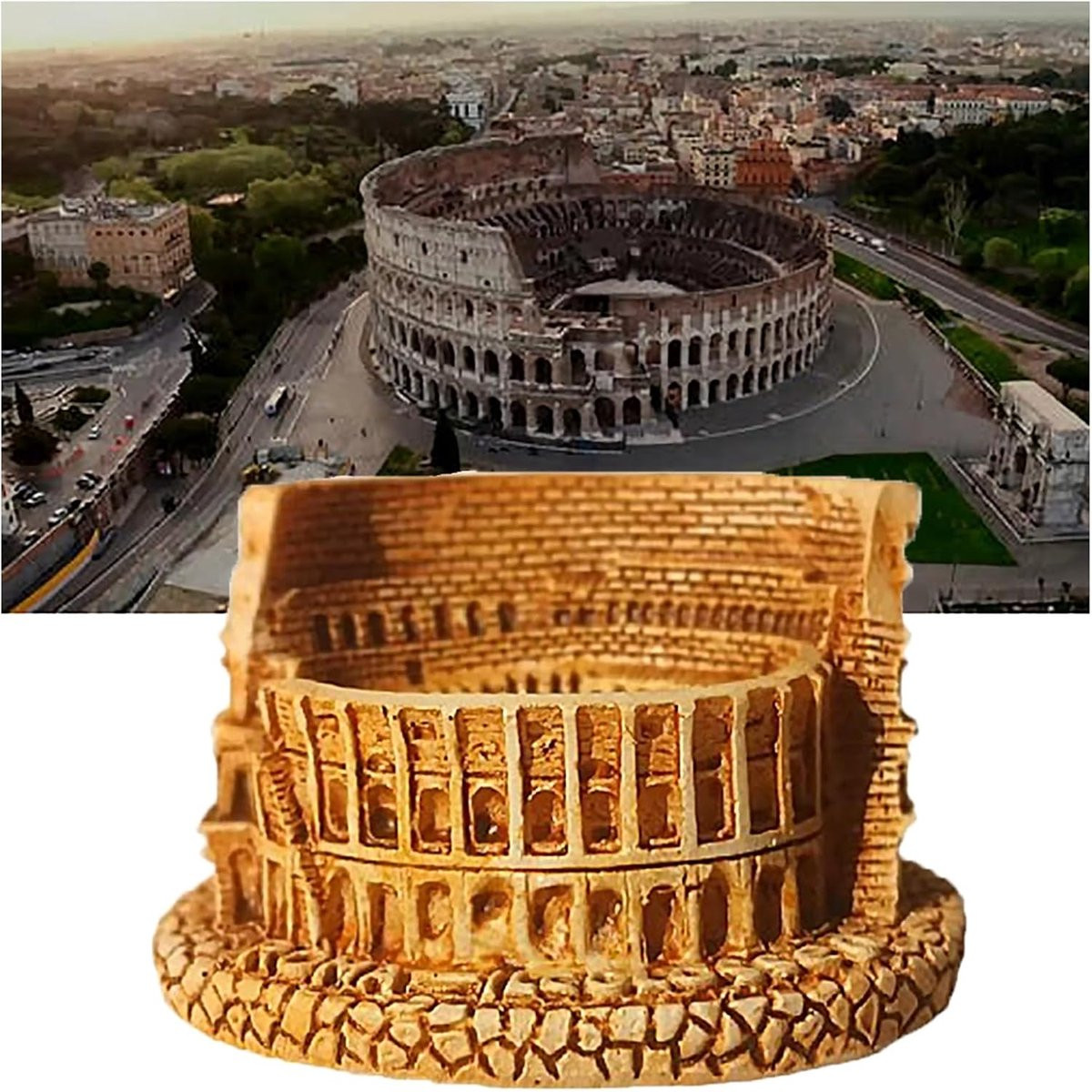 Architectonisch Model Stad Souvenir in Romeinse Stijl voor Woondecoratie