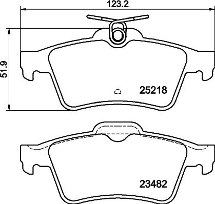 Don Bremsbelagsatz, Scheibenbremse Pcp1392 Für Peugeot (Df-Psa)