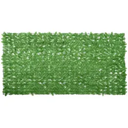 vidaXL Balkon-Sichtschutz mit Grünen Blättern 300x150 cm
