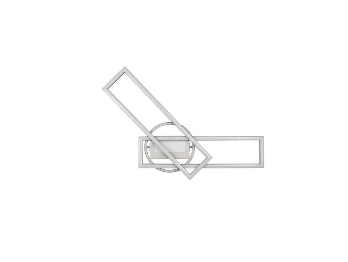 Led-Deckenleuchte Twister, Nickelfarben, Metall, 24.5x8.5x90 cm, Lampen & Leuchten, LED Beleuchtung, LED-Deckenleuchten