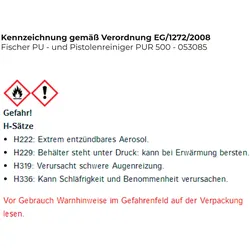 Fischer PU - und Pistolenreiniger PUR 500 - 053085