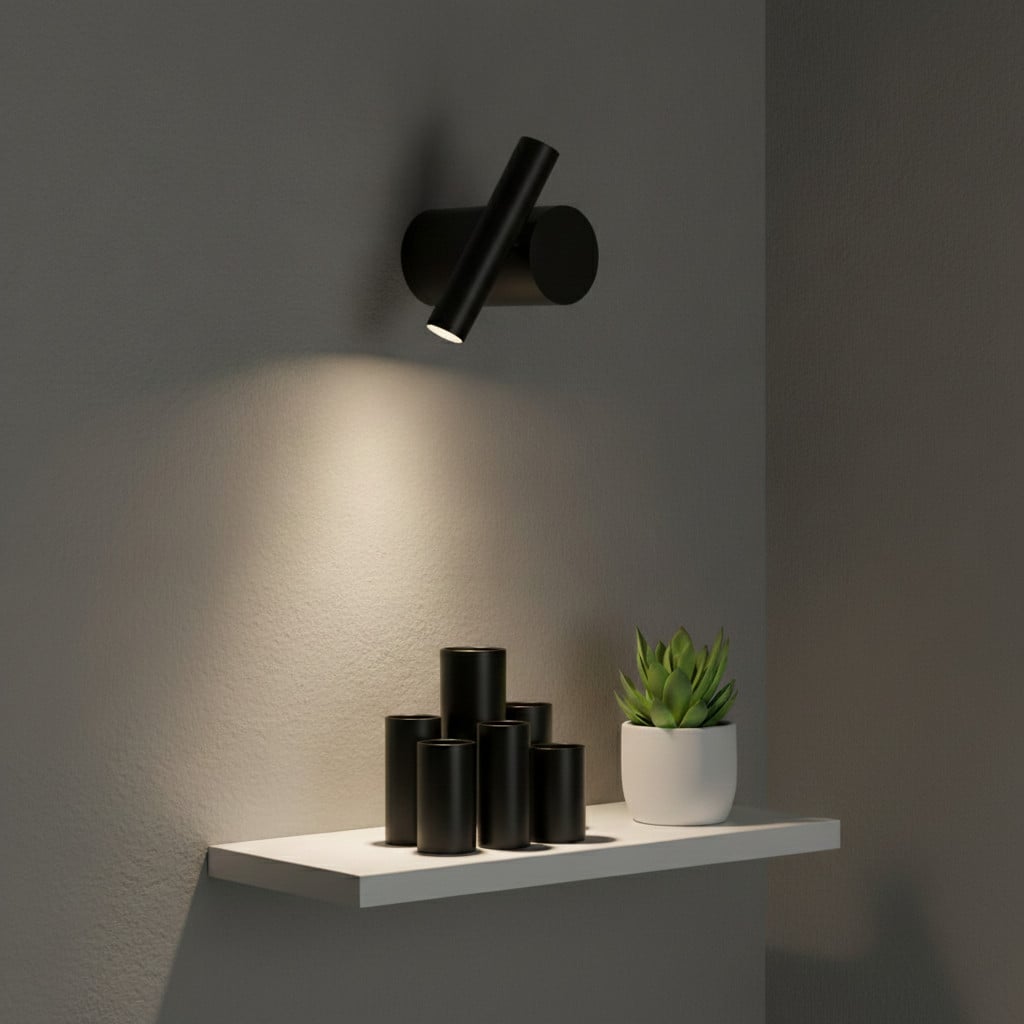 Lyora Wandlamp Ciclo zwart van metaal
