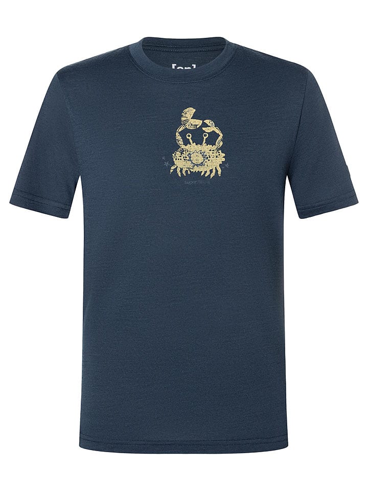 super.natural Trainingsshirt "Crab" in Dunkelblau - 104