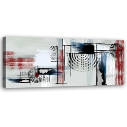 WANDBILD abstraktion auf grauem hintergrund