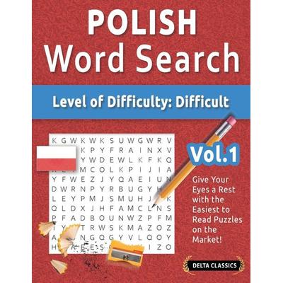POLISH WORD SEARCH - LEVEL OF DIFFICULTY, Taschenbuch von Delta Classics, Linguas Classics
