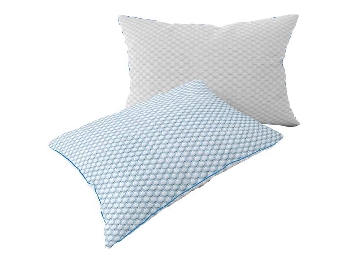 Oreiller rafraîchissant Blanc/Bleu 60 x 10 x 70cm Polyester