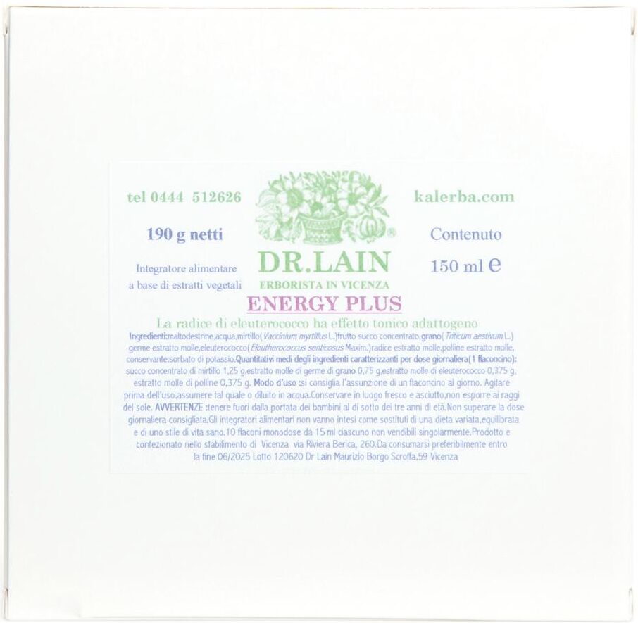 DR.LAIN ENERGY PLUS 10F 15ML LAIN