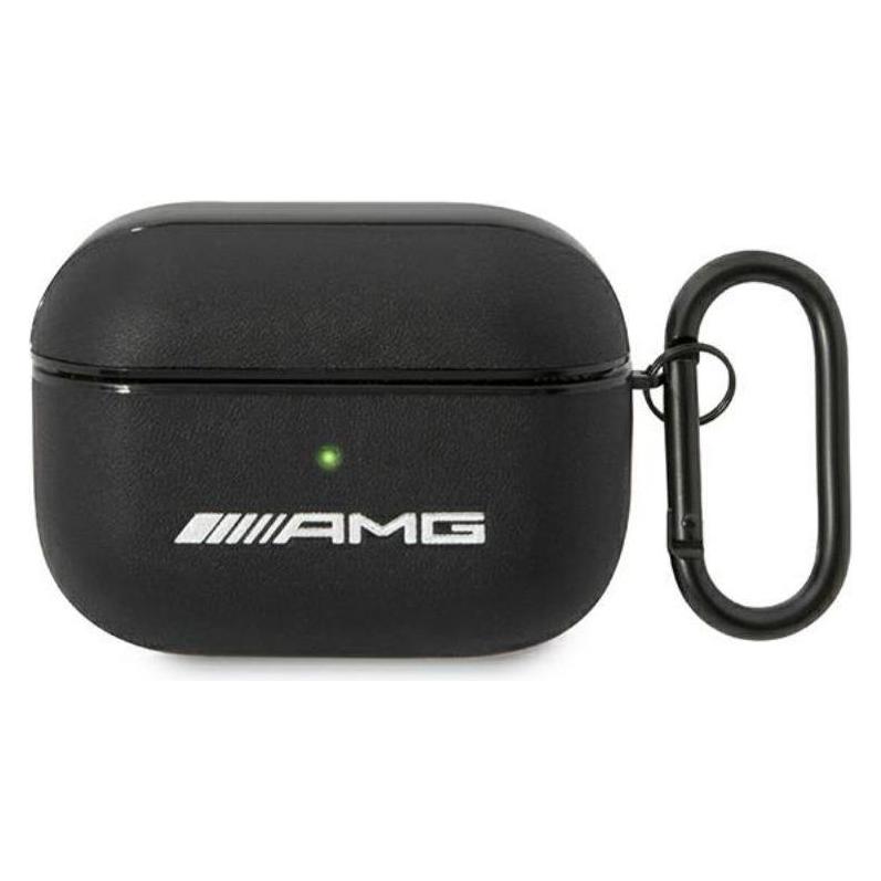 Mercedes AMG Leder Grosses Logo - CASE AirPods Pro (Schwarz) (Kopfhörer Hülle) (AMG00048-0)