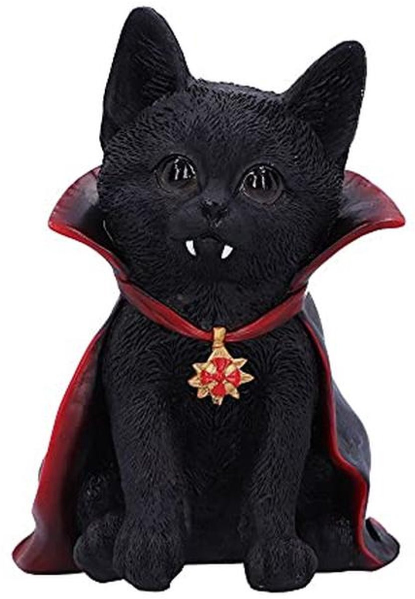 Gothic Count Catula Beeld - Ornament voor Kattenliefhebbers