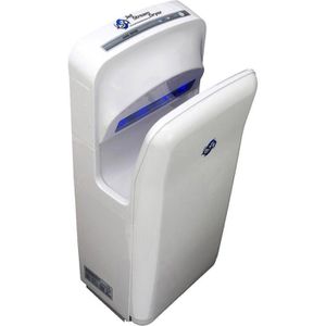 JSD JSD Händetrockner  -DC, 60110, Jet-Luftstrom, weiß, Infrarotsensor, 1900 Watt, mit HEPA-Filter, aus Kunststoff