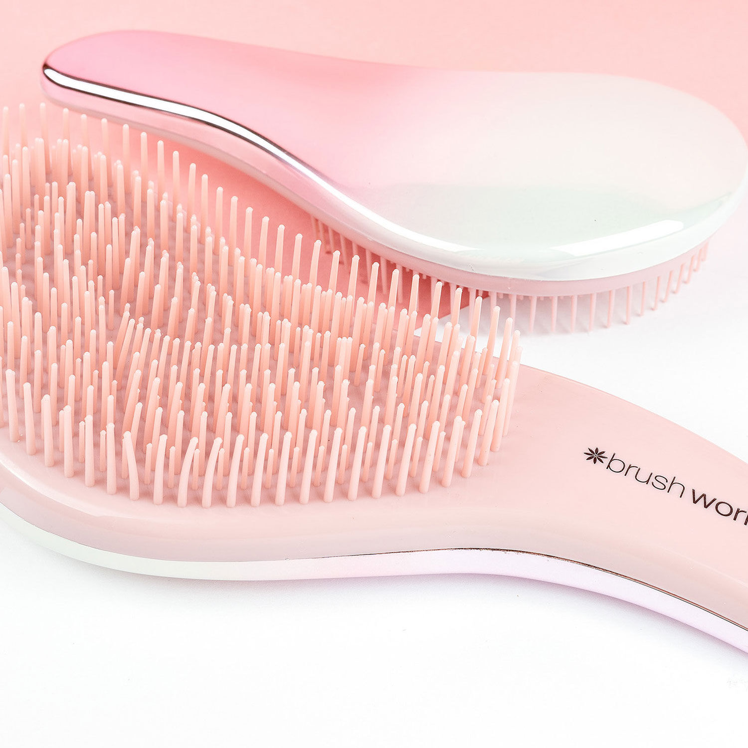BRUSHWORKS Detangling Hair Brush Duo Set