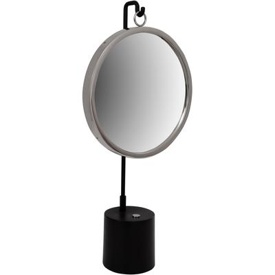 Dekospiegel KAYOOM "Tischspiegel Eleganca 225", silber (schwarz, silberfarben), B:30cm H:65cm T:13cm Ø:0cm, Spiegel, Standspiegel