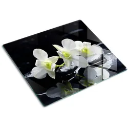 GLASPLATTE 60x52 cm Orchidee