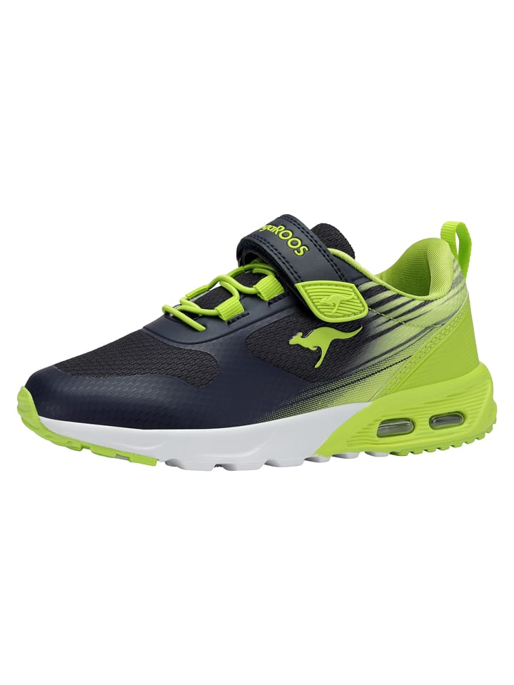 Kangaroos Sneakers "KX-Tempo EV" in Schwarz/ Grün - 35