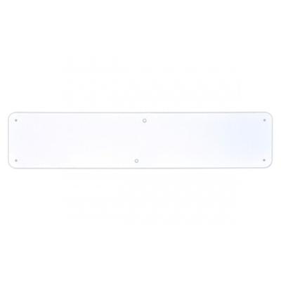 König Werbeanlagen Grundplatte für Parkplatzkennzeichen, Aluminium, 110 x 520 mm - 520x110x2 mm Aluminium glatt