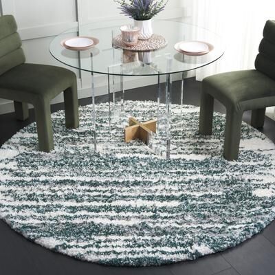 SAFAVIEH Fontana Shag Ambrosia Modern Abstract 2-inch Thick Rug