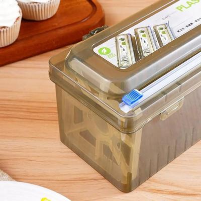 Uplift Essentials Magnetic Tea Grey Food Film Dispenser & Precision Cling Film Cutter Magnetic Tea Grey Food Film Dispenser & Precision Cling Film Cutter