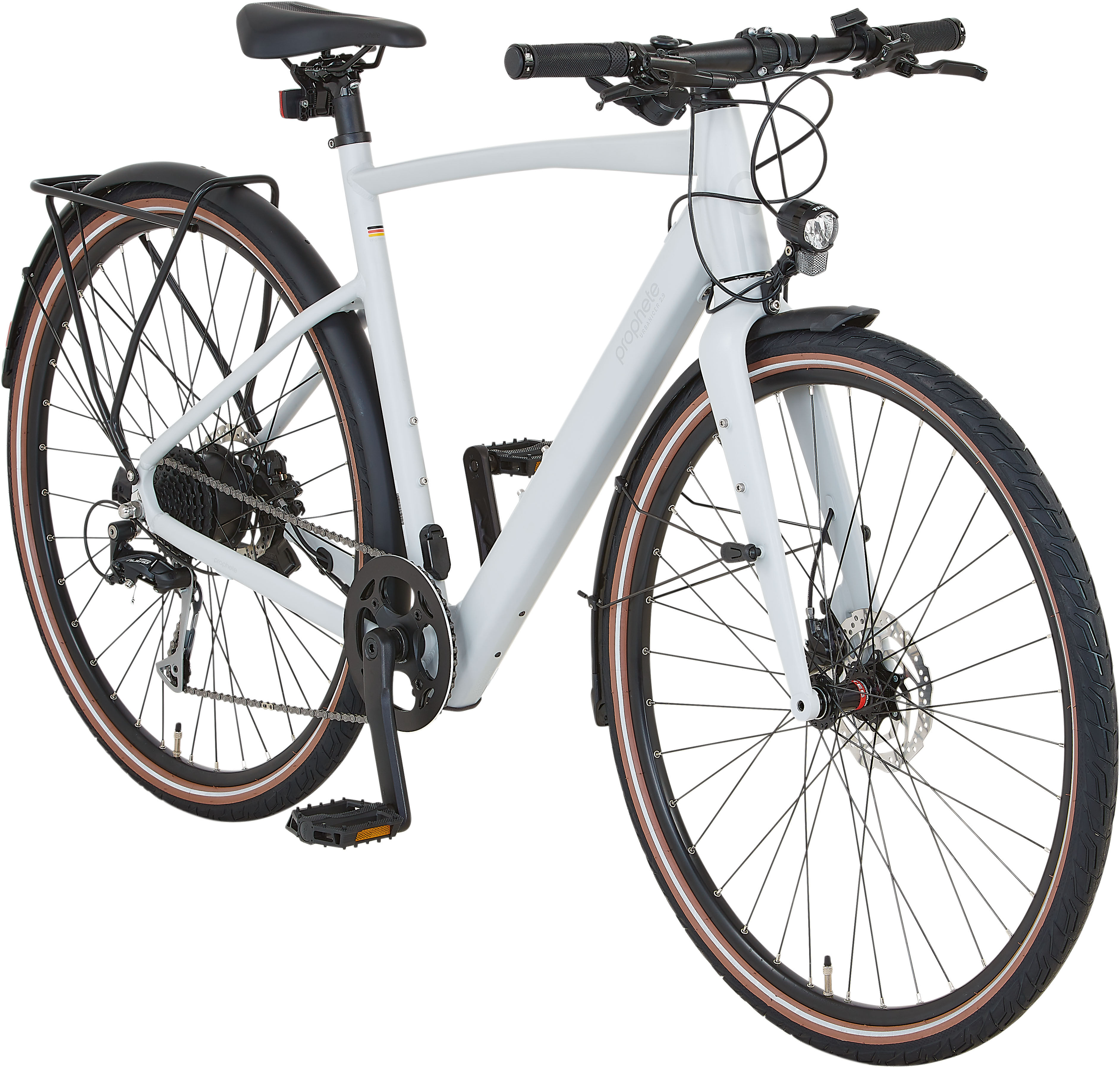 E-Bike PROPHETE "Urbanicer 2.9" Gr. 53, grau, Elektrofahrräder, 53cm, 28 Zoll (71,12cm), E-Bike, Pedelec, Elektrofahrrad für Herren