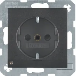 Berker SCHUKO-Steckdose anth/matt 41091606