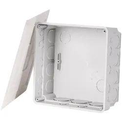 f-tronic 7310062 UP Abzweigkasten E142, 160x160x65mm, gr, inkl. Deckel  - 10 Stück