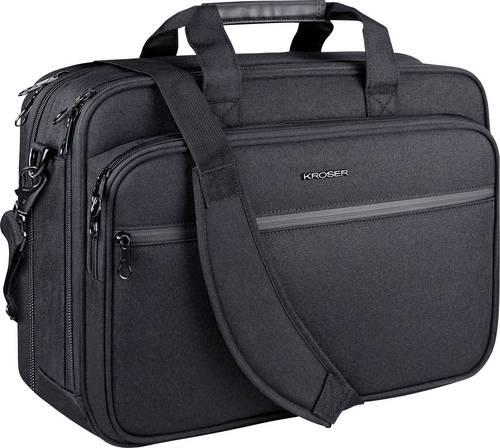 KROSER Notebook Tasche Laptop Briefcase 17.3 Messenger Bag Passend für maximal: 43,9cm (17,3") Schwarz